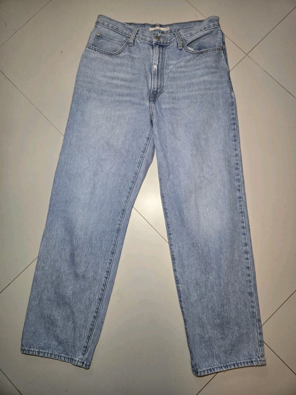 Levi's 565 Jeans Men's 30x31 Loose Straight Light Wash Baggy Wide Leg Denim